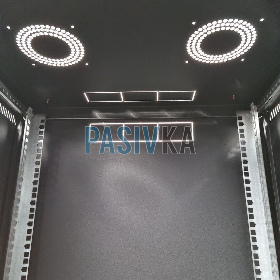 Серверный шкаф 21U 19" глубина 600 мм черный ESR ES-Е2160B, фото 8