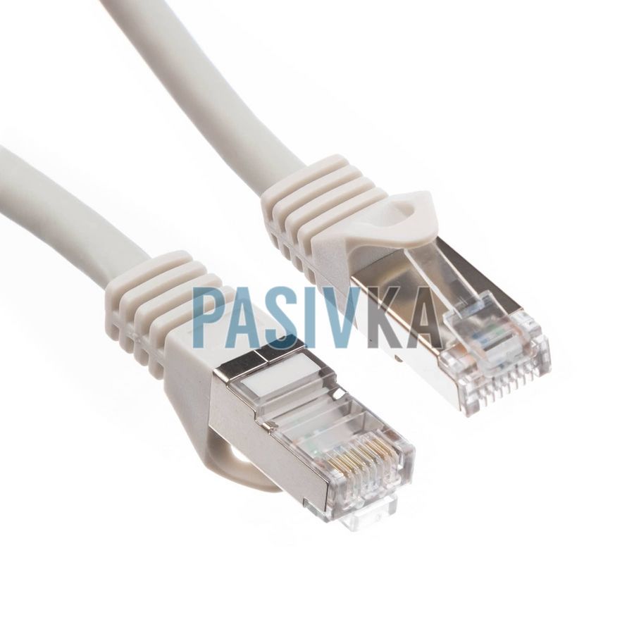 Патч-корд S/FTP 0,2 м cat.6a сірий L&W PC005-C6A-020, фото 2