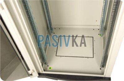 Шкаф серверный напольный 26U глубина 1000 мм серый Hypernet CK-FNC1000-26U, фото 5