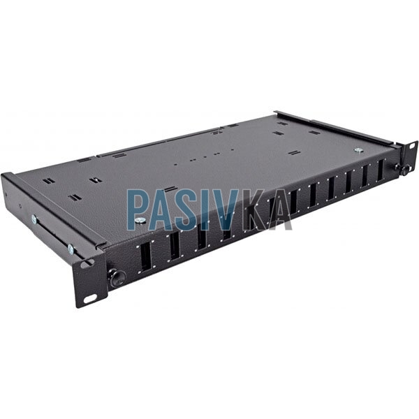 Патч-панель 24 порта под 12 адаптеров SC Duplex/LC Quad 1U черная UA-FOP12SCD-B, фото 6