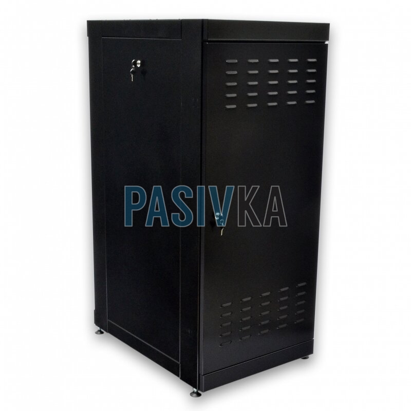 Телекоммуникационный напольный шкаф 18U глубина 865 мм черный CMS UA-MGSE1868MB, фото 2