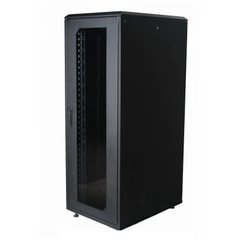 Шафа серверна підлогова 25U глибина 800 мм чорний Mepsan Standard Rack Cabinet SRC25U6080GS-BK, фото 1