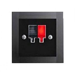 Розетка акустическая HI-FI антрацит-матовый Hager Fiorena 22061020, фото 1