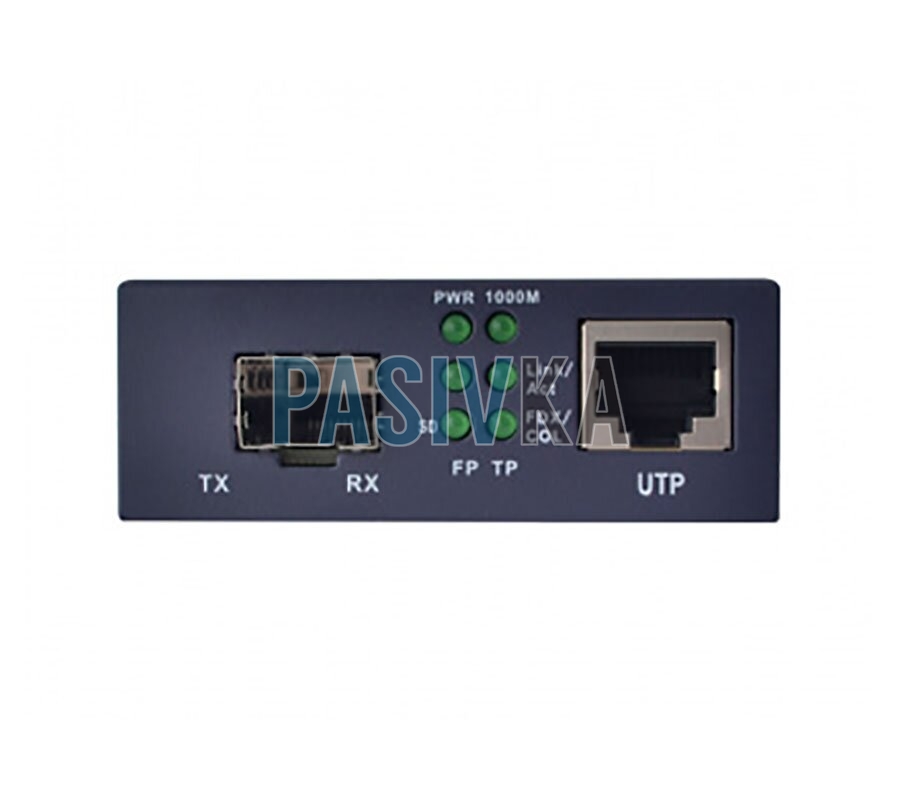 Медиаконвертор с внешним БП, 1000Base-TX SFP, фото 3