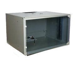 Телекоммуникационный настенный шкаф 6U 19" глубина 400 мм ESR WT-2293-6U, фото 1