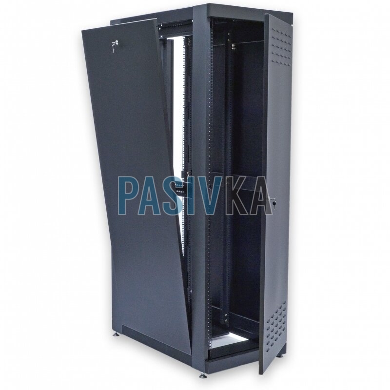 Шкаф серверный 45U глубина 1055 мм черный CMS UA-MGSE45610MB, фото 4