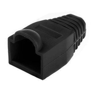 Ізолюючі ковпачки RJ-45 чорний упаковка 100 шт W&T WT-2039 BLACK, фото 1