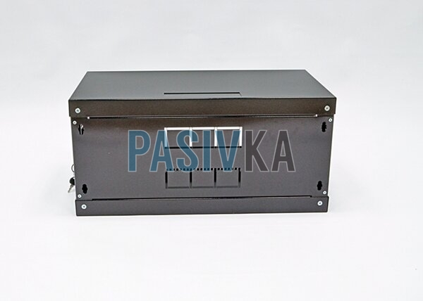 Шкаф серверный настенный 4U 19" глубина 350 мм акрил черный CMS UA-MGSWA435B, фото 4