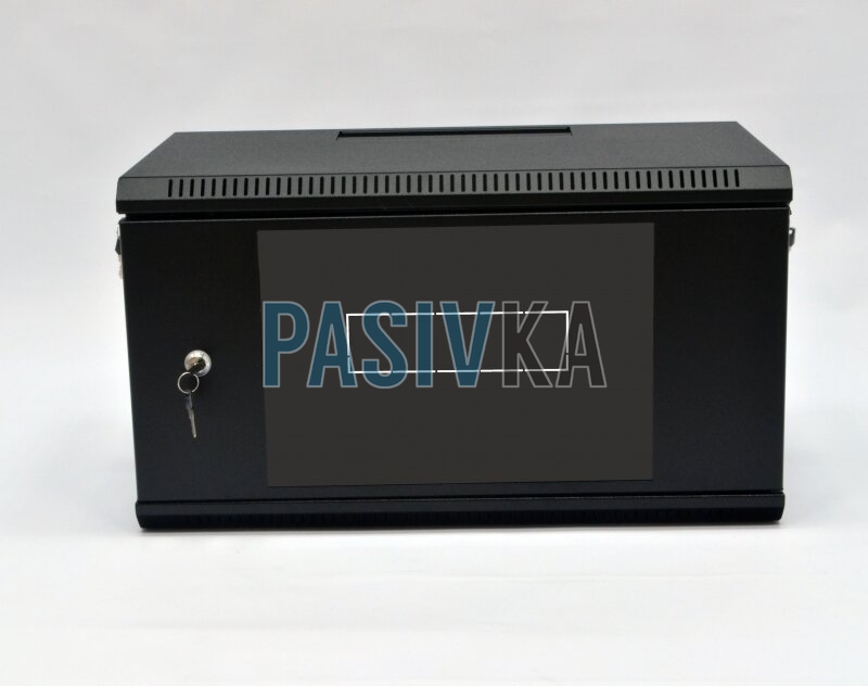 Настенный серверный шкаф 6U 19" глубина 350 мм черный CMS UA-MGSW635B, фото 4