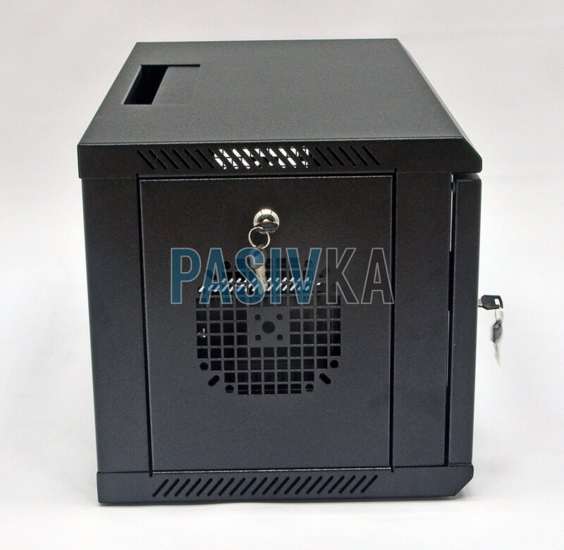 Настенный серверный шкаф 6U 19" глубина 350 мм черный CMS UA-MGSW635B, фото 3