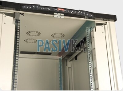 Телекоммуникационный напольный шкаф 42U глубина 1000 мм серый Hypernet CKSR-FNC1000-42U, фото 3