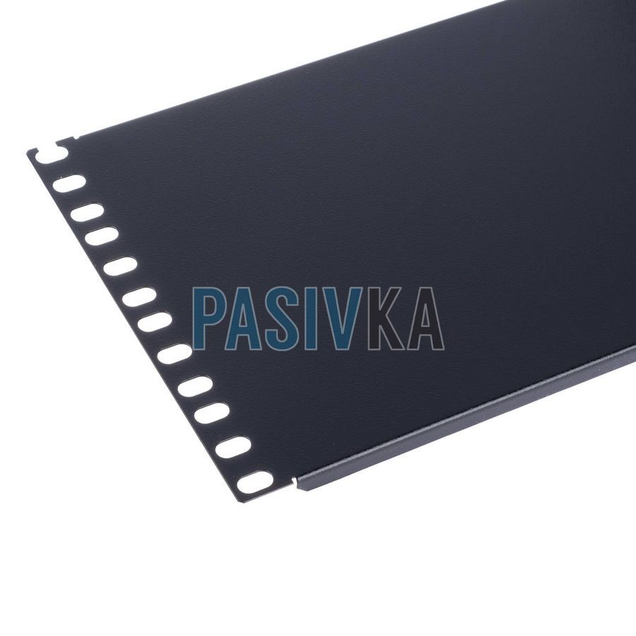 Заглушка 19" 3U чорна W&T PAS-P-3U-B, фото 2