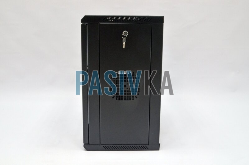 Шкаф серверный настенный 12U 19" глубина 350 мм черный CMS UA-MGSW1235B, фото 4