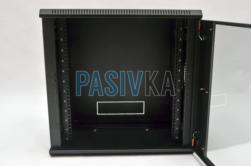 Шкаф серверный настенный 12U 19" глубина 350 мм черный CMS UA-MGSW1235B, фото 3