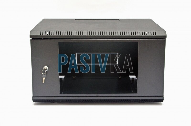 Серверный настенный шкаф 6U 19" глубина 500 мм черный CMS UA-MGSW65B, фото 6